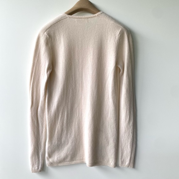 EUC TSE Cashmere Sweater, Long, Pockets, light rose cream, size S - Picture 6 of 8